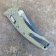 Microtech Amphibian Ram-Lok Fluted OD Green G10 Black M390 Folding Knife