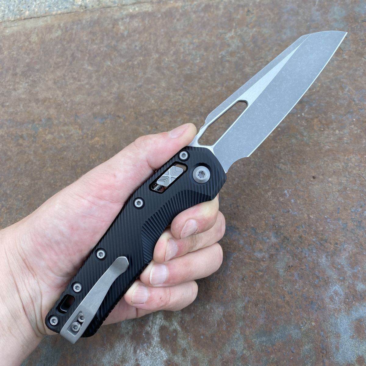 Microtech MSI Ram-Lok Black Aluminum Apocalyptic M390 (210