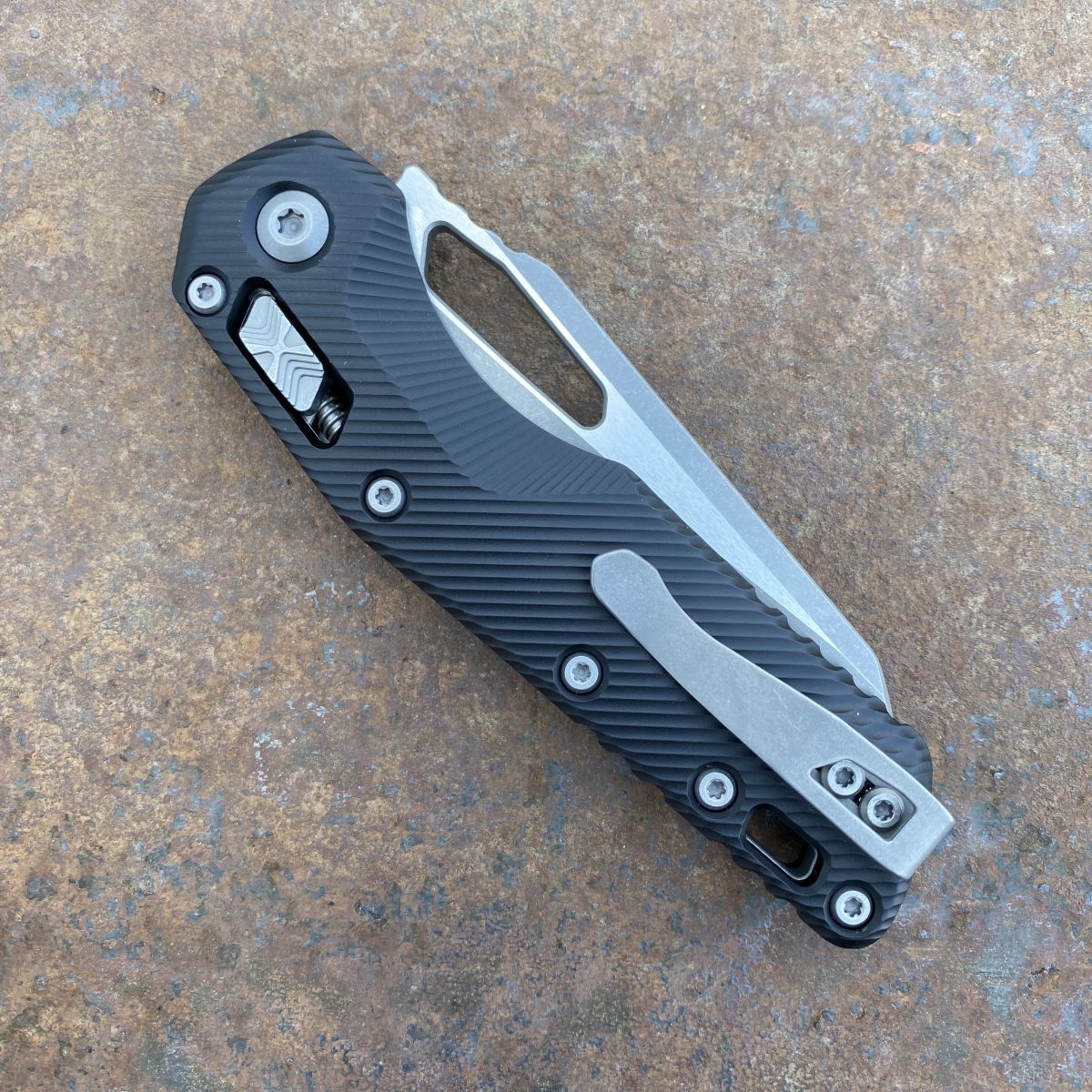 Microtech MSI Ram-Lok Black Aluminum Apocalyptic M390 (210-10APFL