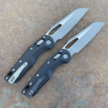 Microtech MSI Ram-Lok Black Aluminum Apocalyptic M390 Folding Knife