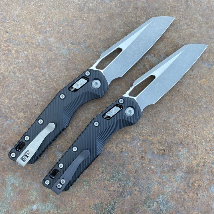 Microtech MSI Ram-Lok Black Aluminum Apocalyptic M390 Folding Knife