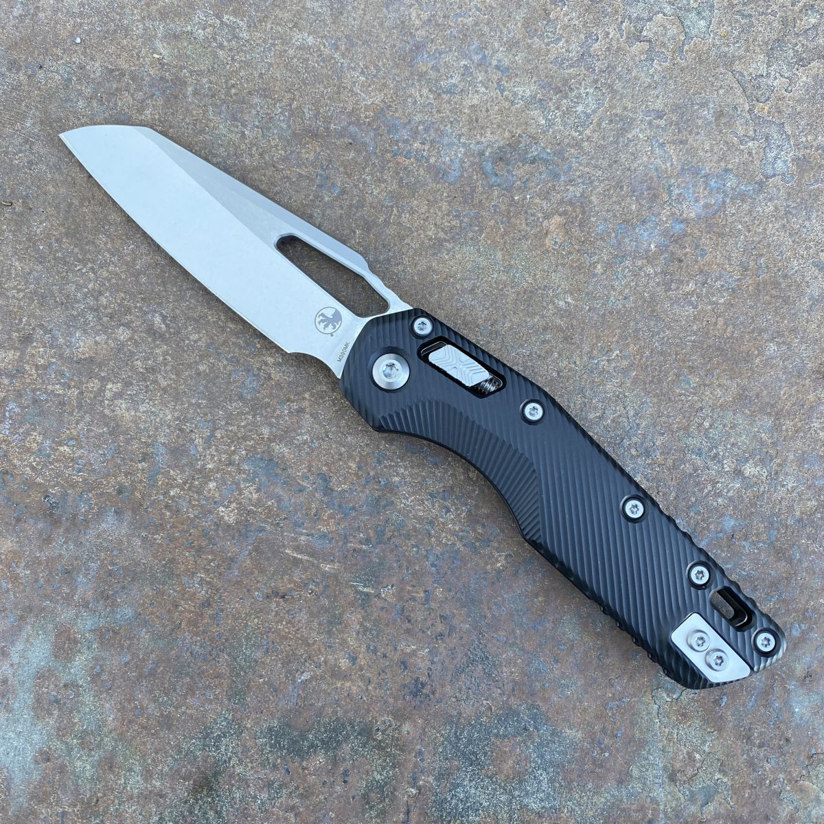 Microtech MSI Ram-Lok Black Aluminum Stonewashed M390 (210