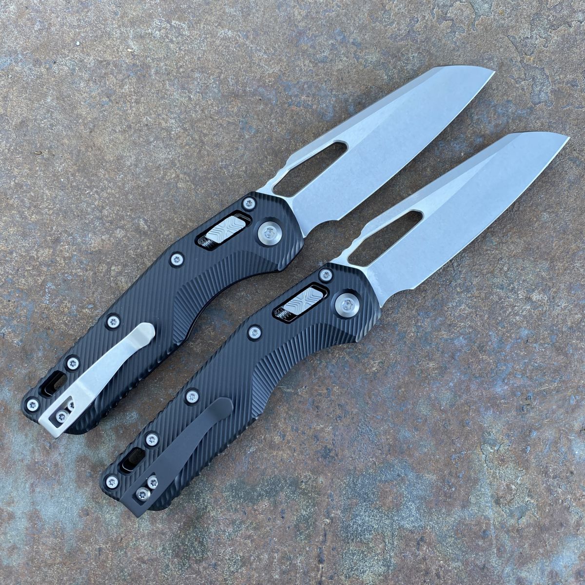 Microtech MSI Ram-Lok Black Aluminum Stonewashed M390 (210-10FL