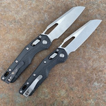 Microtech MSI Ram-Lok Black Polymer Stonewash M390 Folding Knife
