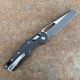 Microtech MSI Ram-Lok Black Polymer Two-Tone Black Partially Serrated M390 Folding Knife