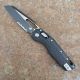Microtech MSI Ram-Lok Black Polymer Two-Tone Black Partially Serrated M390 Folding Knife