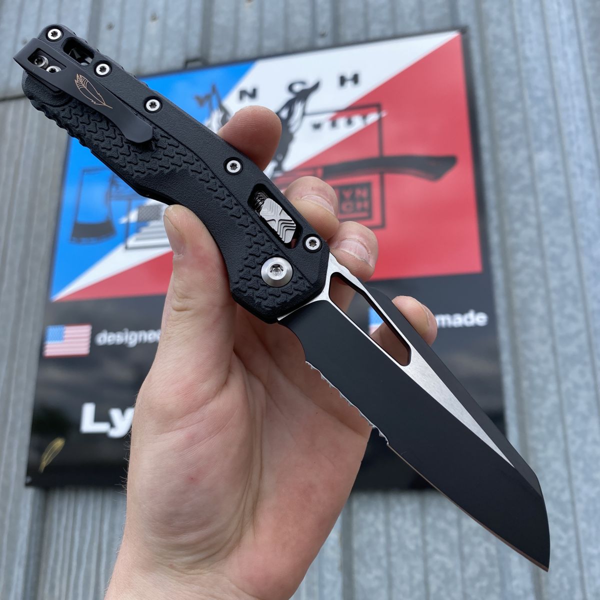 Microtech MSI Ram-Lok Black Polymer Two-Tone Black Partially