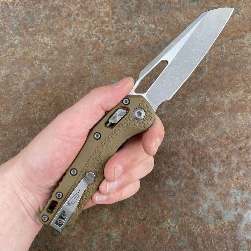 Microtech MSI Ram-Lok Dark Earth Polymer Apocalyptic M390 Folding Knife