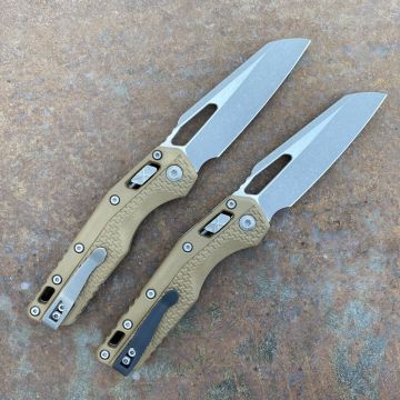 Microtech MSI Ram-Lok Dark Earth Polymer Apocalytpic M390 Folding Knife