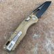 Microtech MSI Ram-Lok Dark Earth Polymer Two-Tone Black M390 Folding Knife