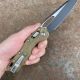 Microtech MSI Ram-Lok Dark Earth Polymer Two-Tone Black M390 Folding Knife