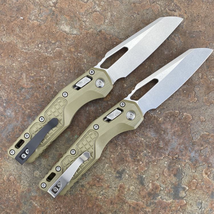 Microtech MSI Ram-Lok Frag OD Green G-10 Stonewashed M390 Folding Knife