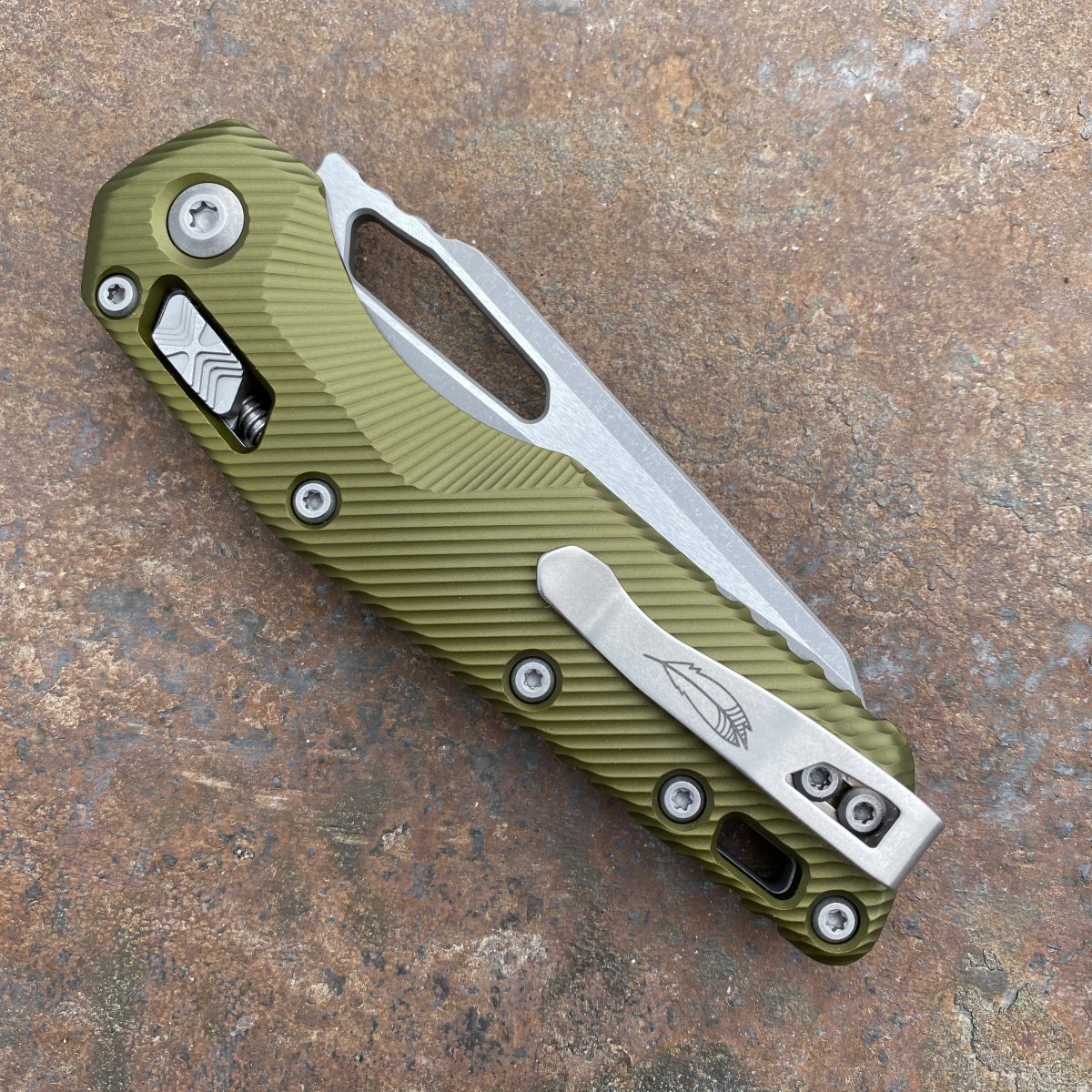 Microtech MSI Ram-Lok OD Green Aluminum Apocalyptic M390 (210