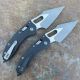 Microtech Stitch Ram-Lok Fluted Black G10 Apocalyptic M390 Folding Knife