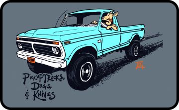 Pickups, Dogs and Knives Limited Run Stickers