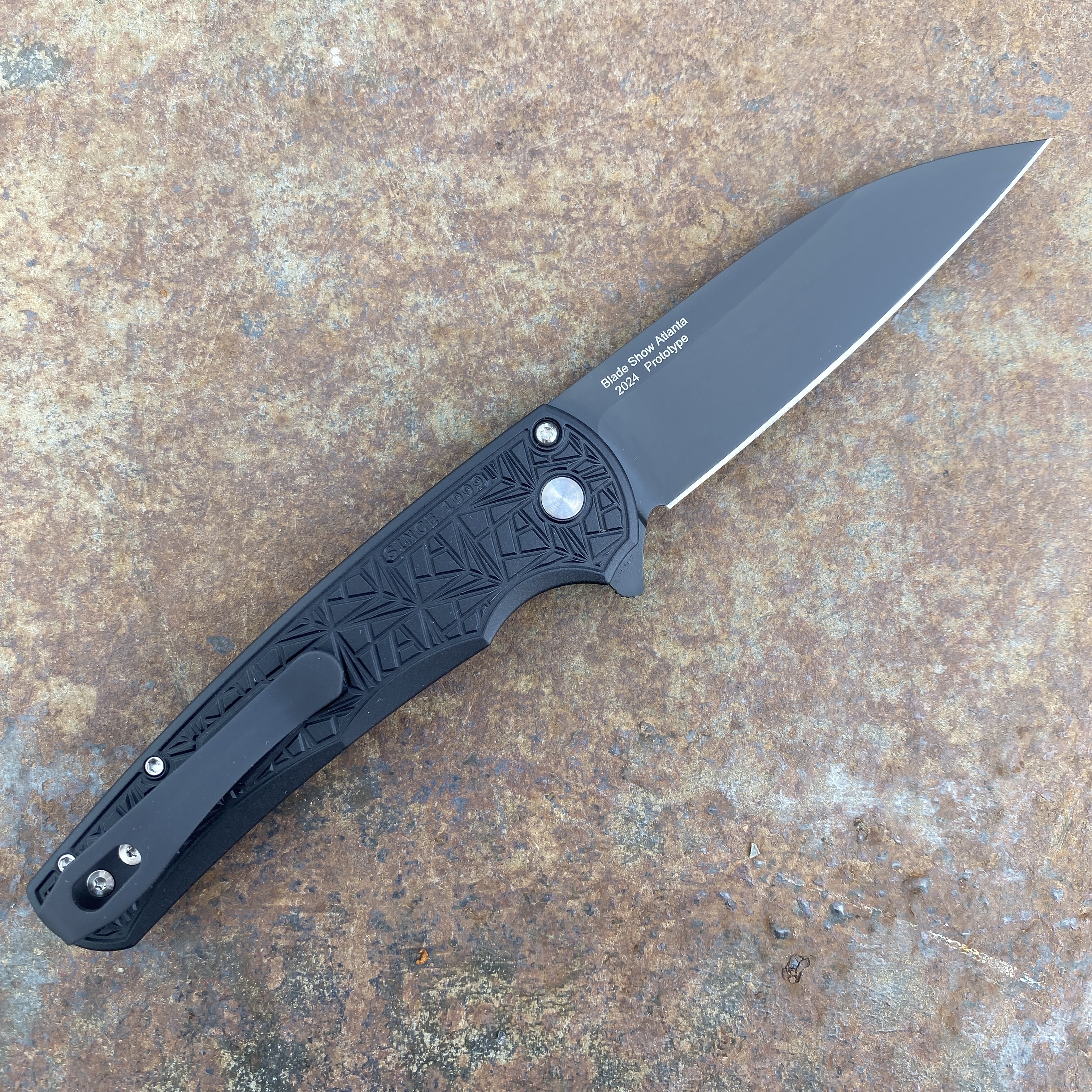 Pro-Tech Malibu Nexus Black Aluminum Black Magnacut Blade Deep