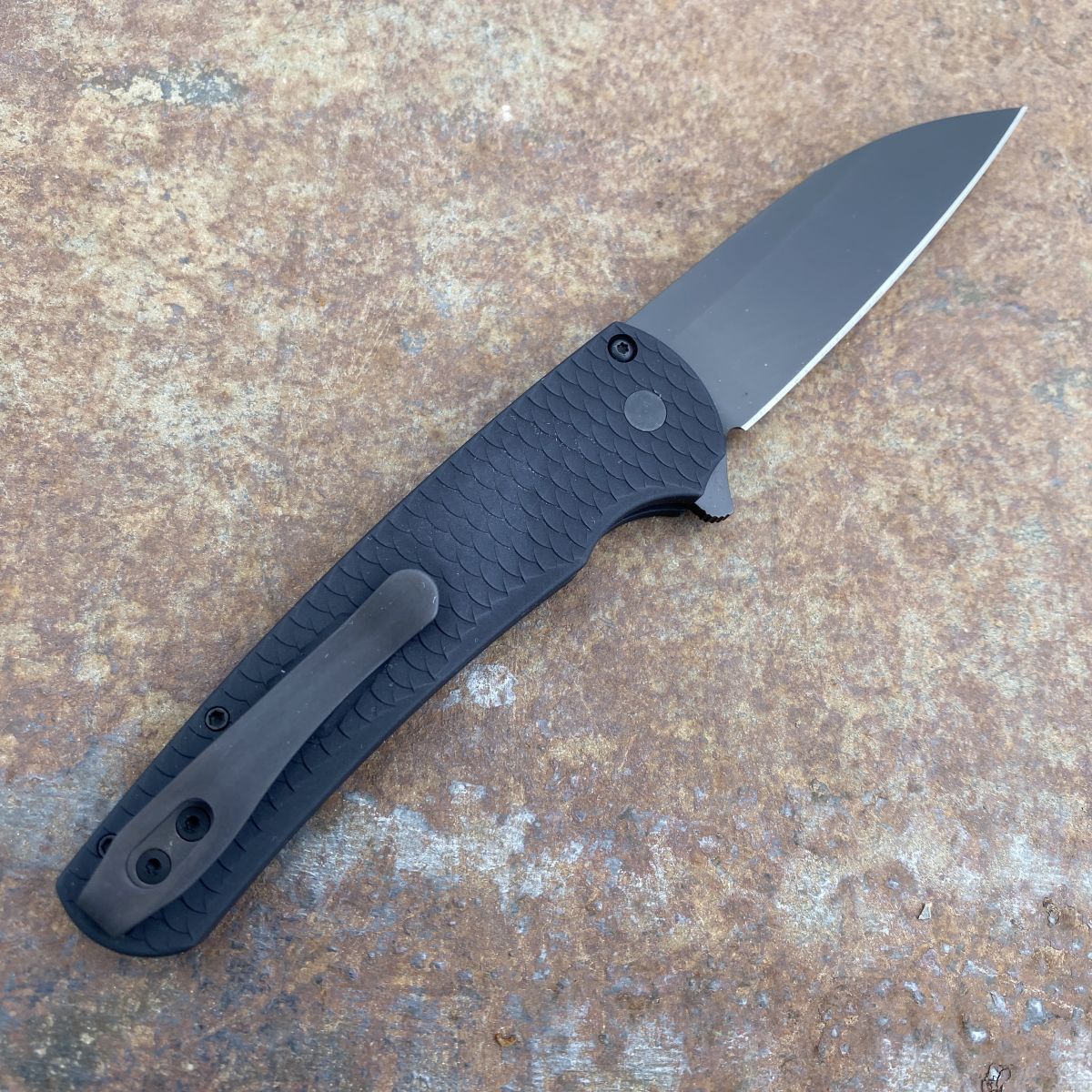 Pro-Tech Malibu Operator Dragon Scale Black Aluminum Black