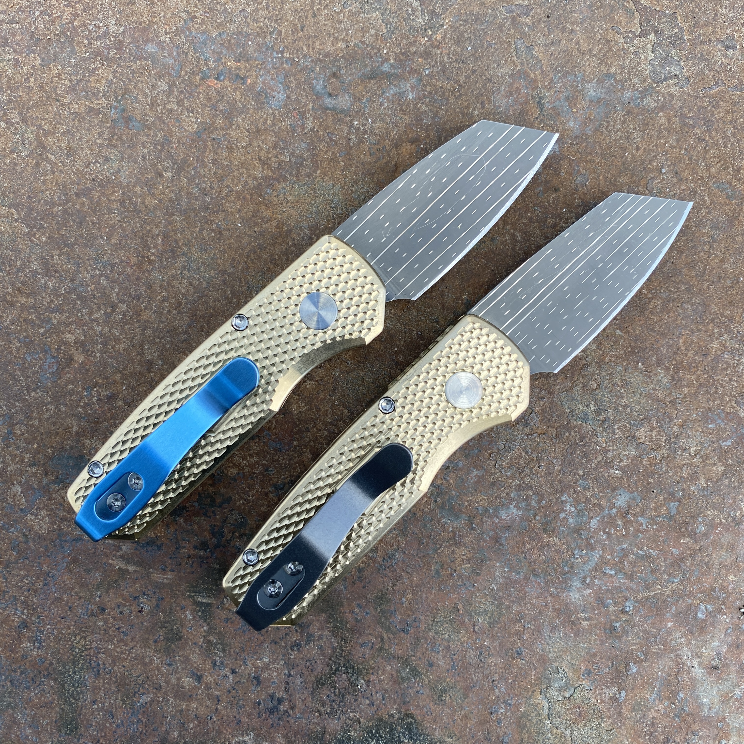 【激レアデック】Silent Lapis Special Gilded200限定 Pro-Tech Runt 5 BladeShow 2024 Auto Bronze Aluminum Starfire