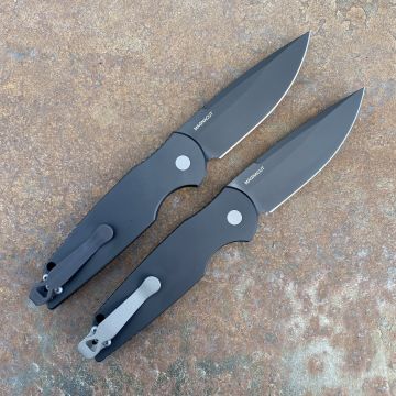 Pro-Tech TR-3 Auto Black Grooved Aluminum Black Magnacut Blade Folding Knife