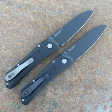 Pro-Tech Auto Sinkevich Oligarch Black Aluminum DLC Magnacut Blade Folding Knife