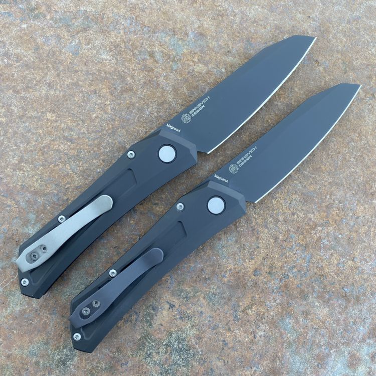 Pro-Tech Auto Sinkevich Oligarch Black Aluminum DLC Magnacut Blade Folding Knife
