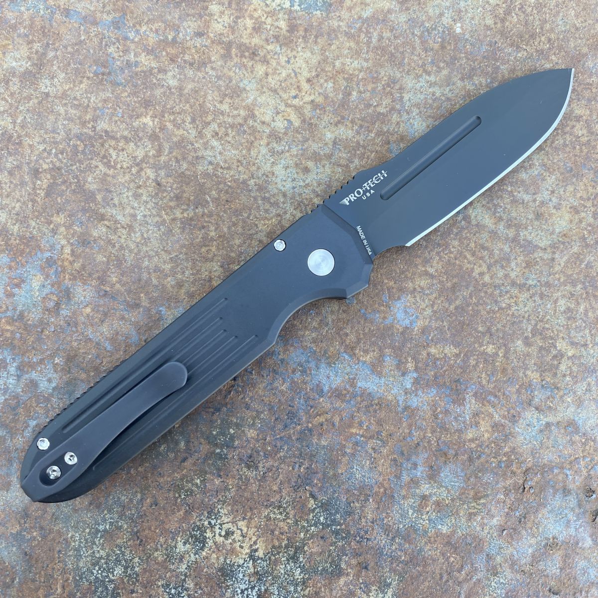 Pro-Tech Prometheus Design Werx Auto Invictus Black Aluminum Stone