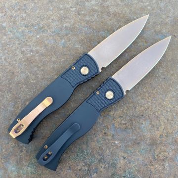 Pro-Tech TR-2 Auto Black Aluminum Rose Gold Magnacut Blade Folding Knife