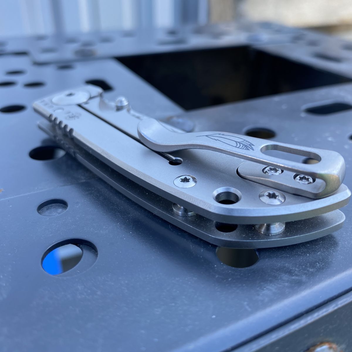 Milled Titanium Spartan Harsey Pocket Knife Clip | USA Made