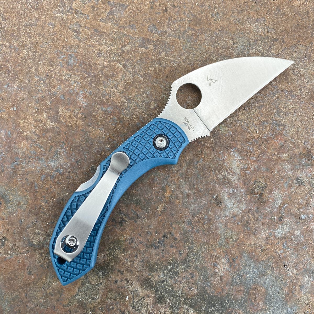Spyderco Dragonfly 2 Blue FRN Wharncliffe K390 (C28FP2WK390) Deep