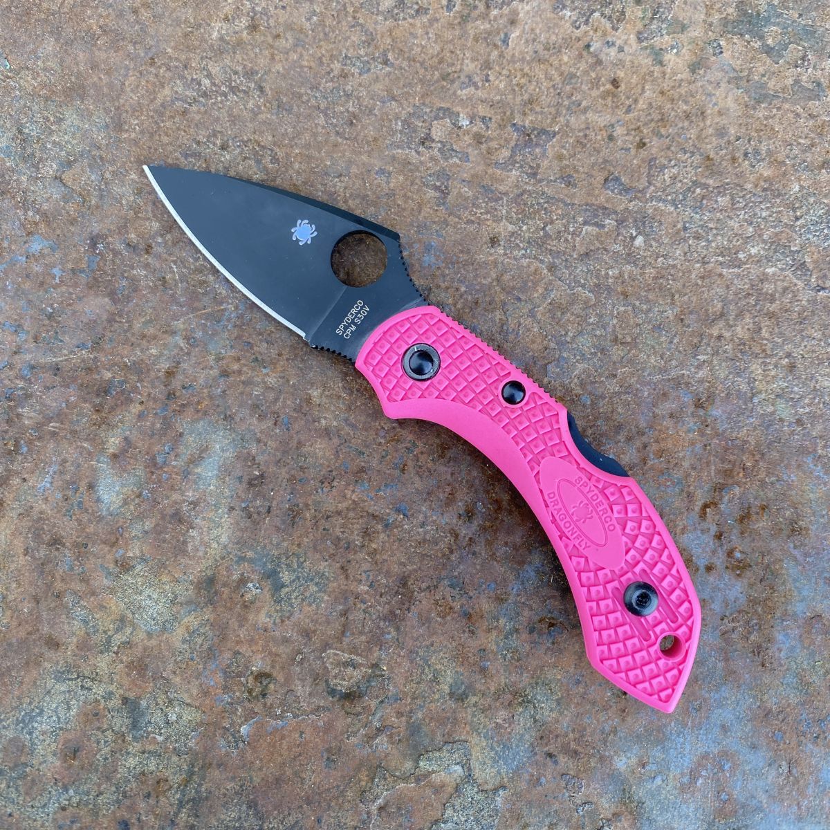 Spyderco Dragonfly 2 Pink Heals Pink FRN Black S30V