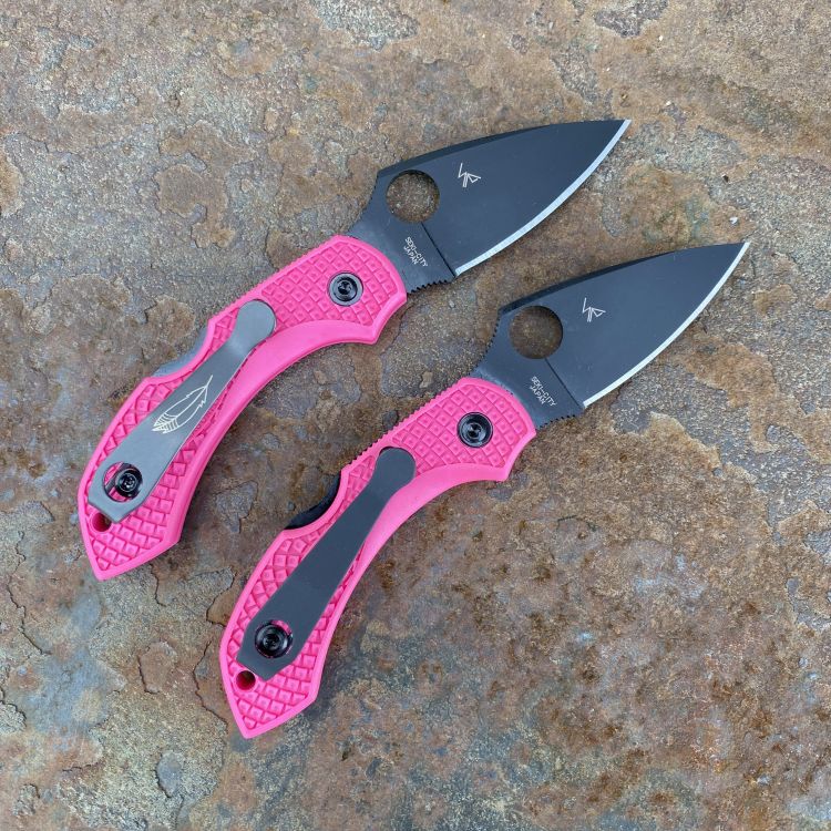 Spyderco Dragonfly 2 Pink Heals Pink FRN Black S30V Folding Knife