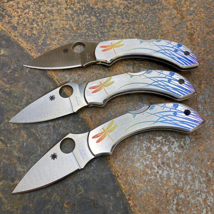 Spyderco Dragonfly 2 Tattoo Stainless Steel VG-10 Satin Blade Folding Knife
