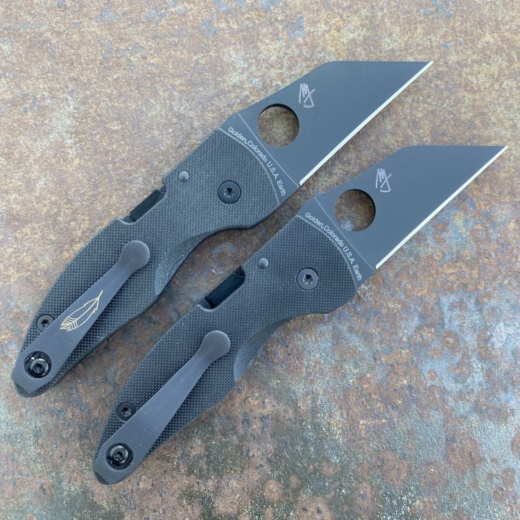 Spyderco MicroJimbo Black G10 Scales Black S30V Blade Folding Knife