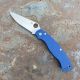 Spyderco Military 2 Cobalt Blue G10 Scales Satin CPM SPY27 Blade Folding Knife