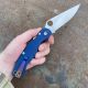 Spyderco Military 2 Cobalt Blue G10 Scales Satin CPM SPY27 Blade Folding Knife
