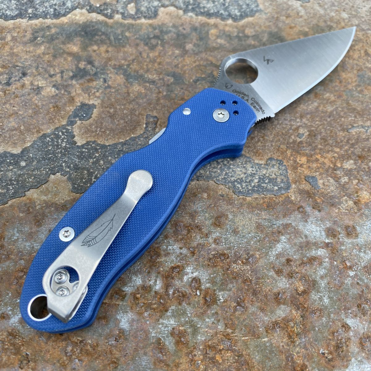 新品‼️スパイダルコ　パラ3 para3ブルー Spyderco Para 3 Lightweight - Cobalt Blue FRN - SPY27 Blade