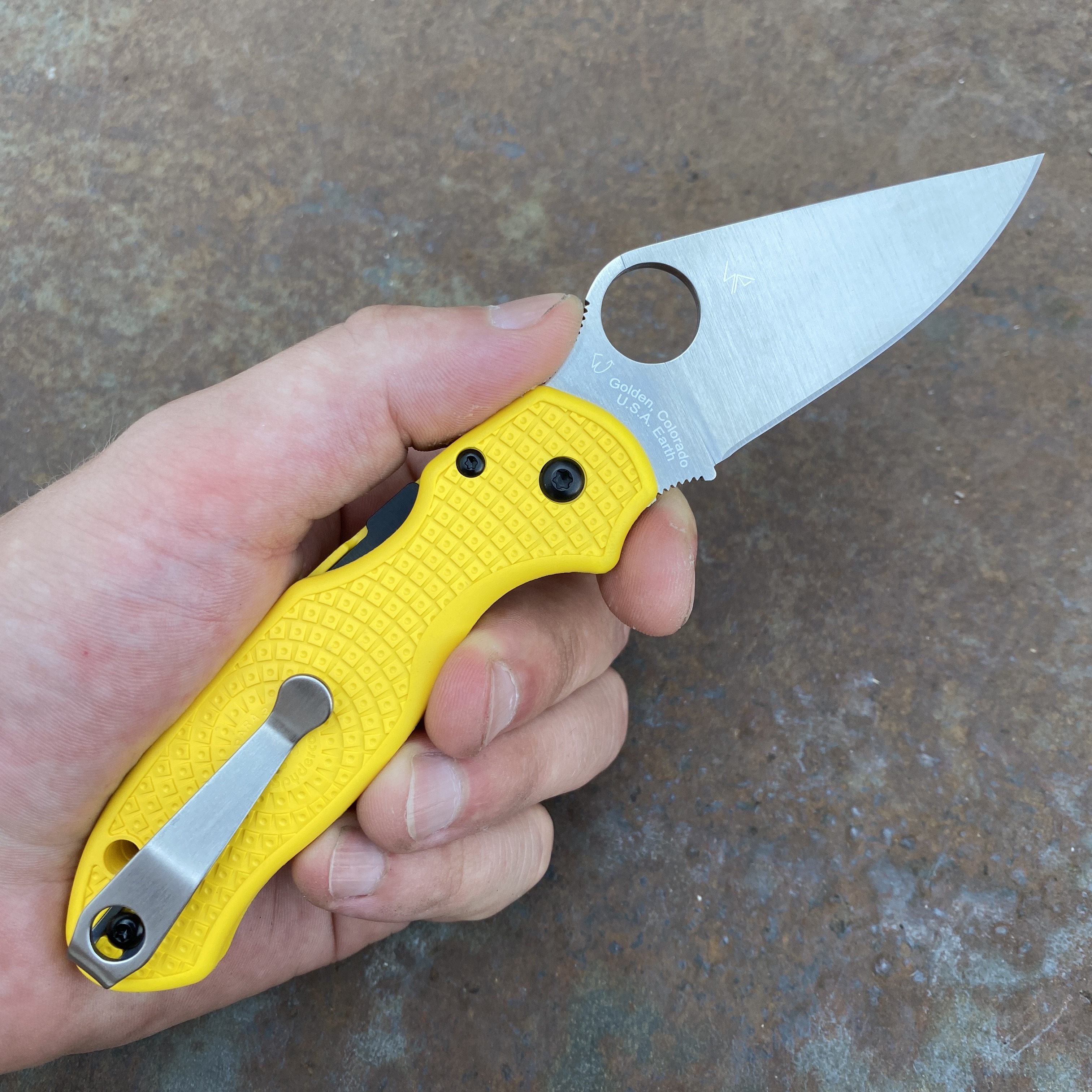 static.co パーレー Spyderco Para 3 | Natural Diamond Mesh G-10 | Satin MagnaCut