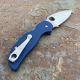 Spyderco Sage 5 Cobalt Blue G-10 Scales Satin SPY27 Blade Folding Knife