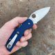 Spyderco Sage 5 Cobalt Blue G-10 Scales Satin SPY27 Blade Folding Knife