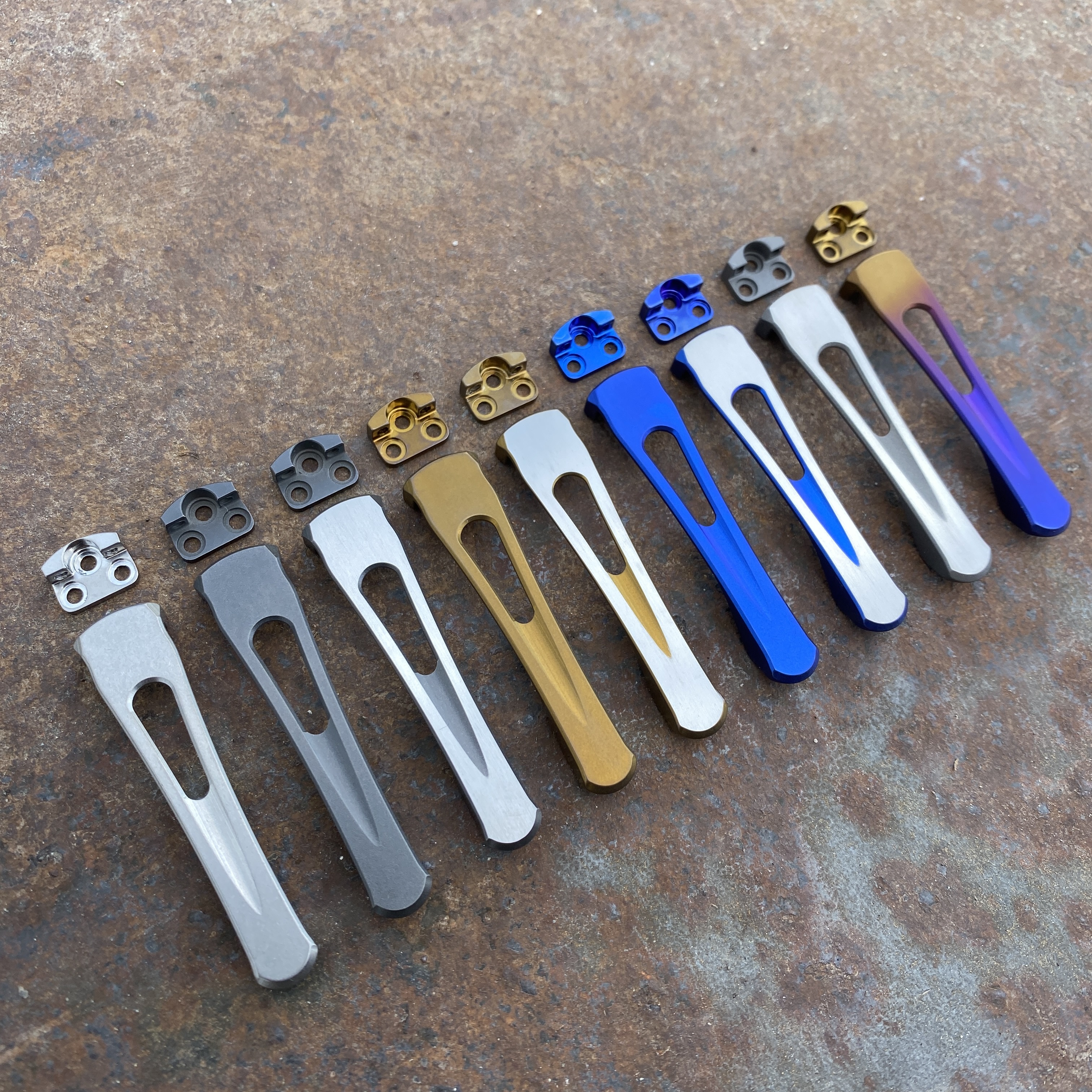 Spyderco Standard Modular V2 Machined Titanium Deep Carry Clip