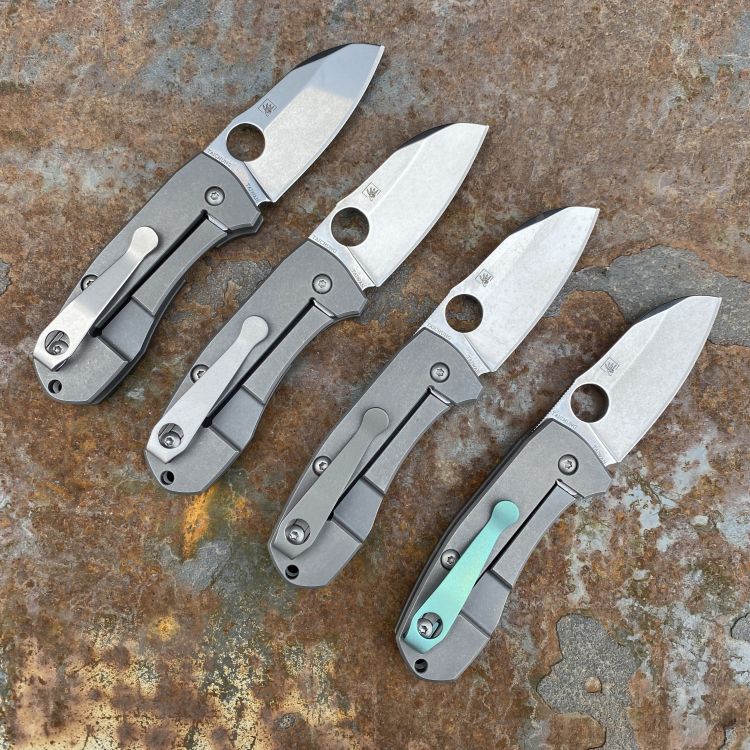 Spyderco Techno 2 Titanium Gray Scales Satin CTS-XHP Blade Folding Knife
