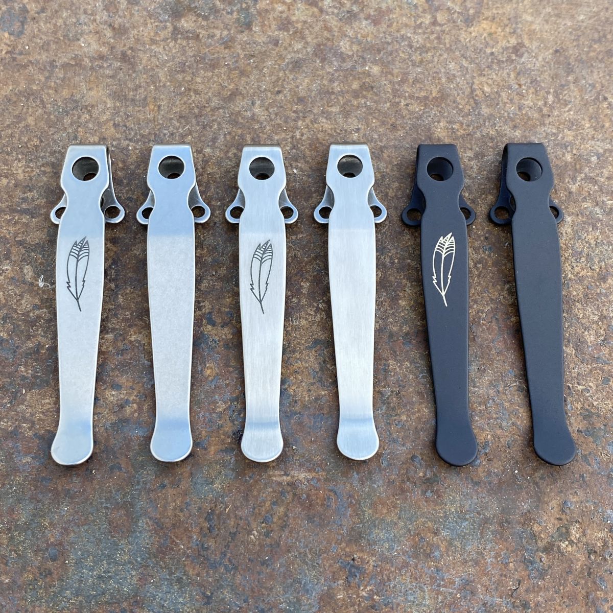 Titanium Spyderco Tenacious Long Deep Carry Pocket Clip