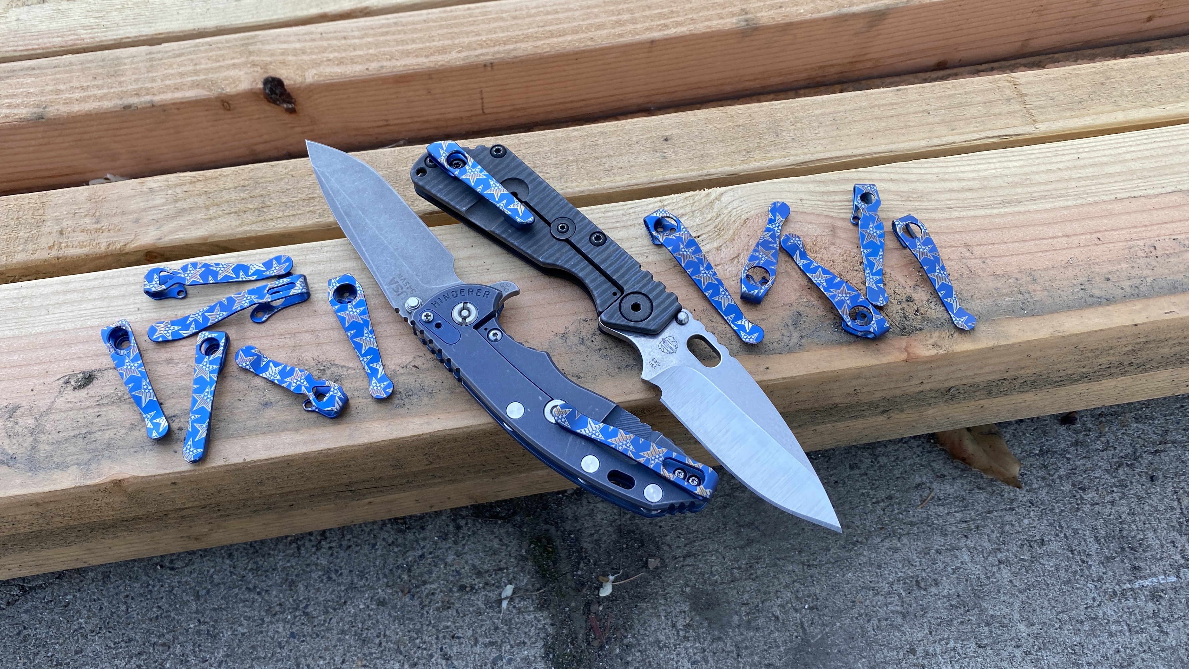 Star Spangled Deep Carry Titanium Clips