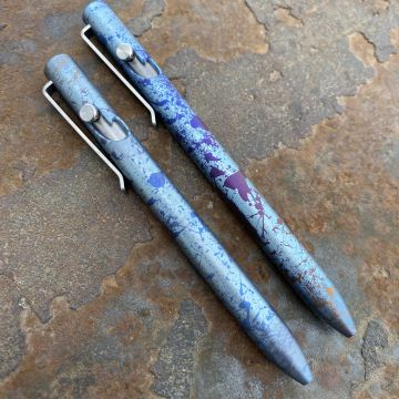Tactile Turn Titanium Bolt Action Pen - Fade Splatter Finish