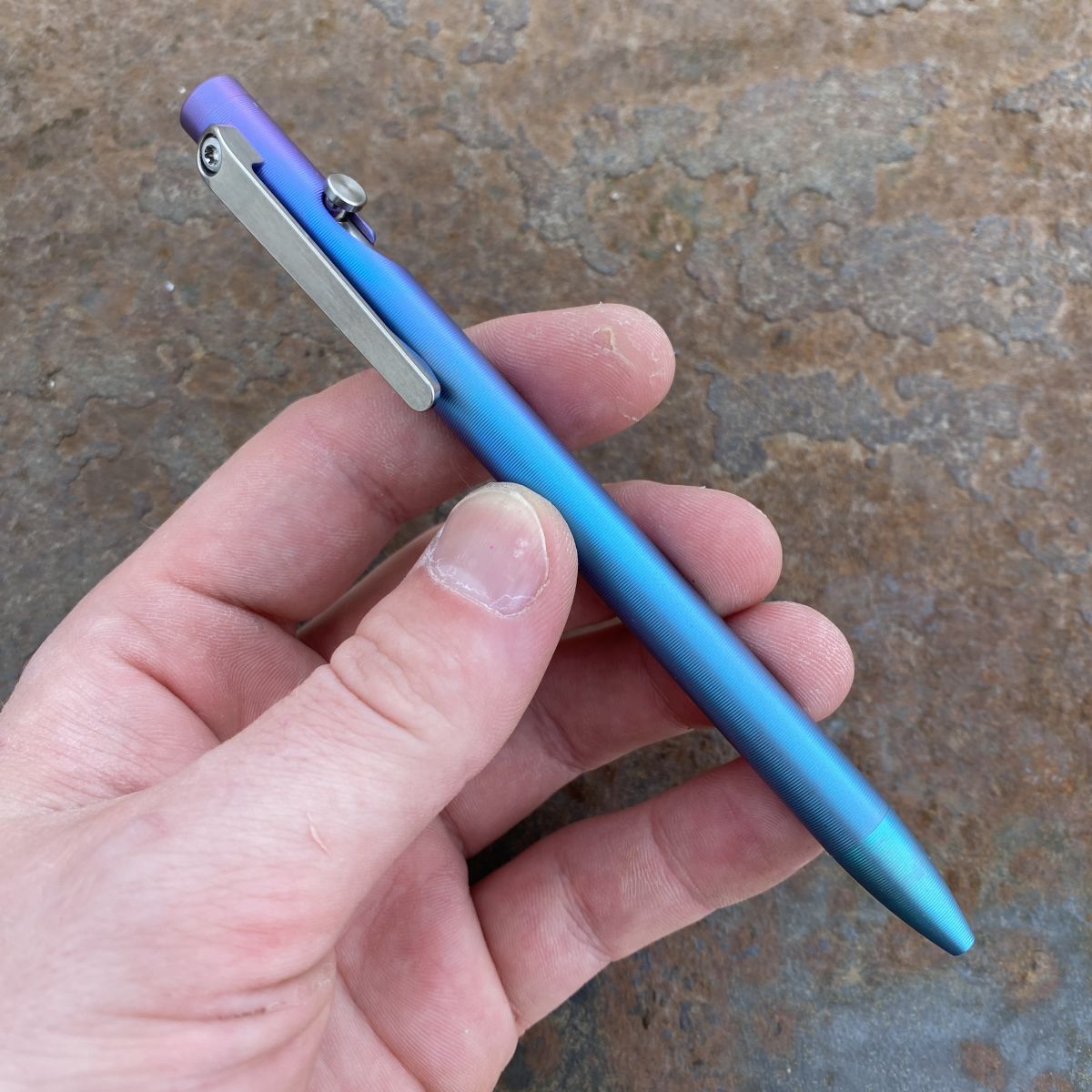 Tactile Turn Titanium Slim Bolt Action Pen - Northern Lights