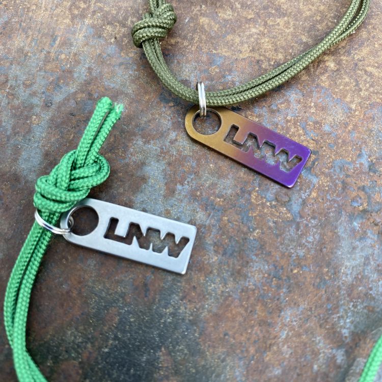 Titanium Mini LNW Keychain Tag