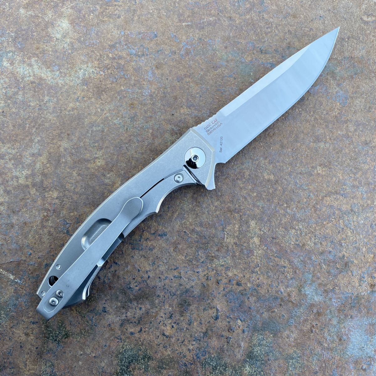 Zero Tolerance 0450 Sinkevich Frame-lock Titanium Satin