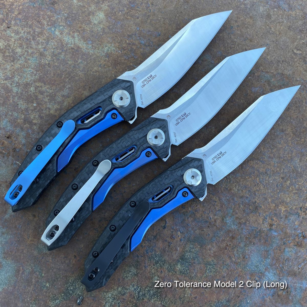 【海外輸入】 Zero Tolerance 0762 TDS Framelock Carbon Fiber Satin 20CV ロッド