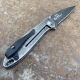 Kershaw Leek A/O Frame Lock Black Stainless Steel Blackwash Sandvik 14C28N Folding Knife