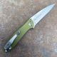 Kershaw Leek Assisted Liner Lock Green Aluminum Beadblasted Sandvik 14C28N Folding Knife